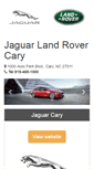 Mobile Screenshot of jaguarlandrovercary.com