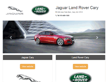 Tablet Screenshot of jaguarlandrovercary.com